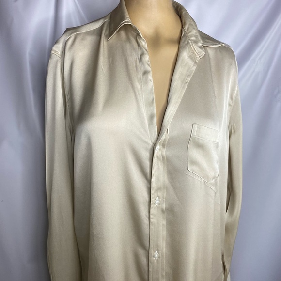 Frank Eileen size XS NWOT silk’s styles mart shirt dress button down women’s - Picture 2 of 12